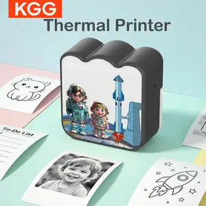 Portable Thermal Mini Printer, Inkless Sticker Printing, Bluetooth-compatible Mobile Printer, Photo Memo Message Label Print, Home Work Life Use