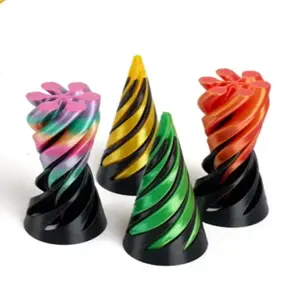 3D Printed Spiral Fingertip Toy, 1 Count Rotating Three-dimensional Structure Decompression Toy, Stress Relief Fidgeting, Creative Birthday Gifts
