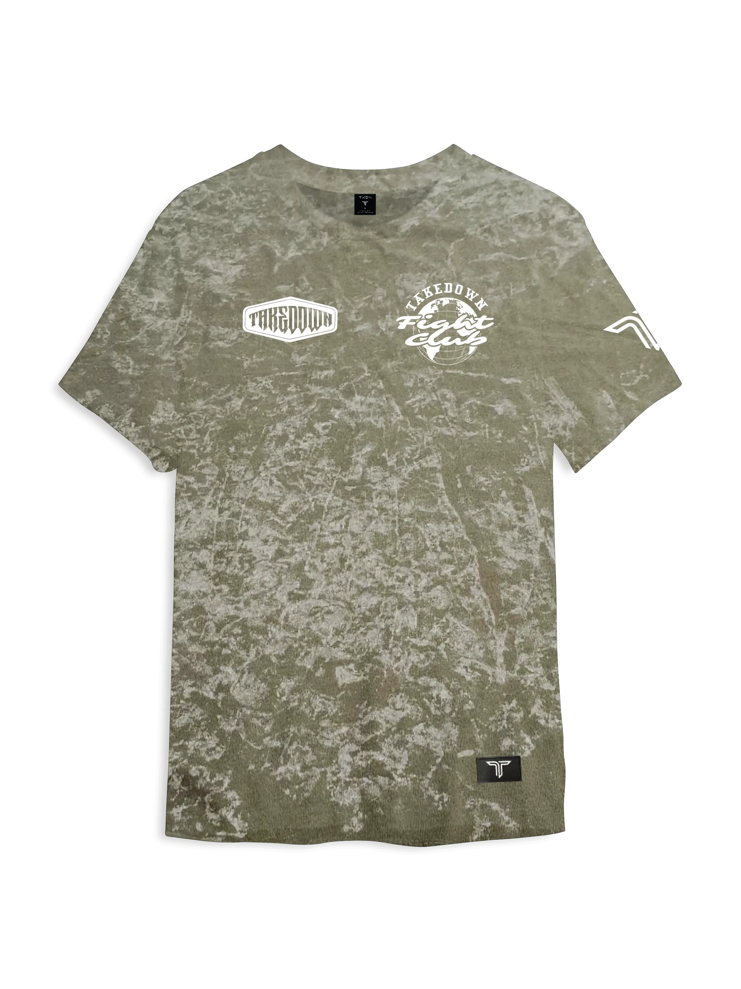 Logo Bomb Acid Wash T-Shirt - Green