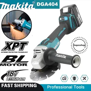 Makita DGA404 Brushless 125mm Angle Grinder, Cutting and Grinding for Metal Fabrication and Construction, Cordless Tool with Automatic Speed Control and Soft Start