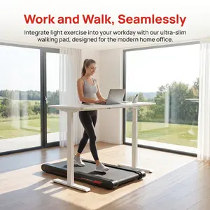 3-in-1 Walking Pad Treadmill with Vibration Plate & Remote |   Under Desk Portable Home Office Fitness Machine