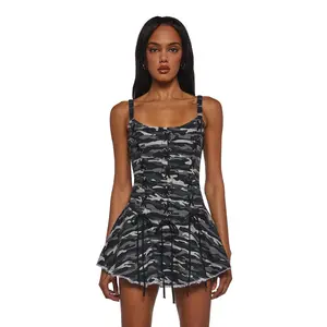 Little Miss Attitude Mini Dress - Camo