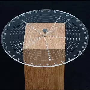 8" Round Center Compass Drawing Maker, Wood Turning Lathe Accessories Woodworking Circle Tool