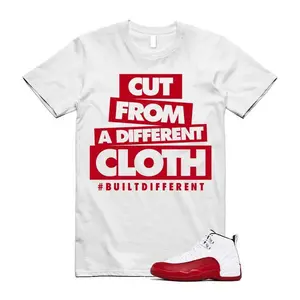 Cherry 12 Varsity Red White T Shirt Match CLOTH Unisex Retro Sn T-Shirt 100% Cotton)
