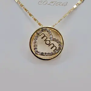 (A2) mom gift necklace 14k gold plated