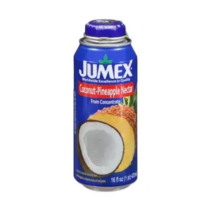 6x Jumex Pineapple Coconut Nectar - Refreshing Fruit Juice Beverage Drink Liquid Tropical Flavor Natural Authentic Mexican Nectarine Smooth Sip Pantry Stock Up Refreshment Bulk Lot Bundle Wholesale Multipack Value Pack 15.5oz 6ct