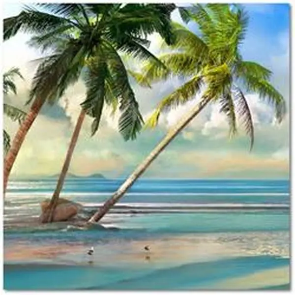 Courtside Market WEB-CT880 Thick Sturdy Artistic Gallery-Wrapped Canvas Wall Decoration, 30x30 in Photo Print, 4.8 lbs, A Found Paradise III for Room