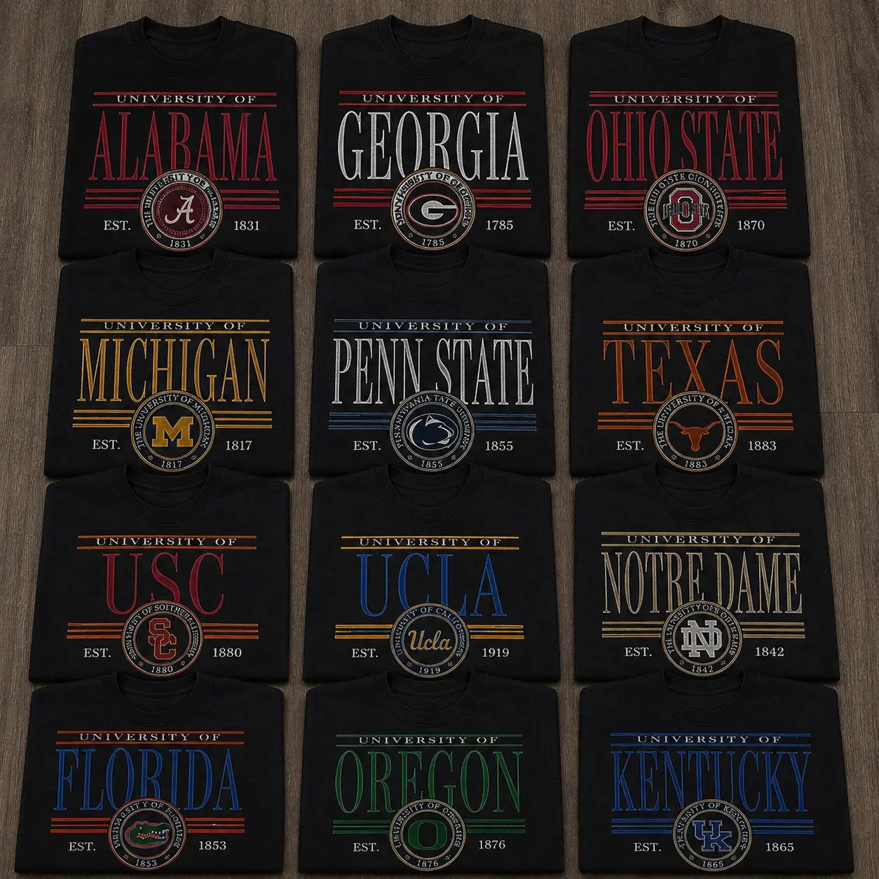 Vintage College Crest Graphic T-Shirt, Retro University Logo Tee, Classic Campus Shirt, Collegiate Style Apparel, Soft Unisex Cotton Tee, Alumni Gift