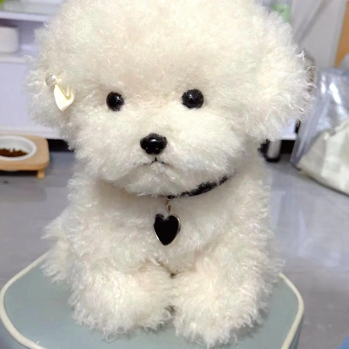 Cute Bichon Dog Plush Toys Simulation Curly Dog Kawaii Real Life Plush Stuffed Dolls Girl Kids Birthday Xmas Gift