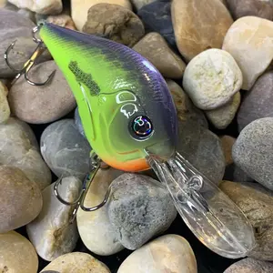 Mayhem Fishing DT10 Style Rattling Custom Paint Crankbait Chartreuse Bad Shad