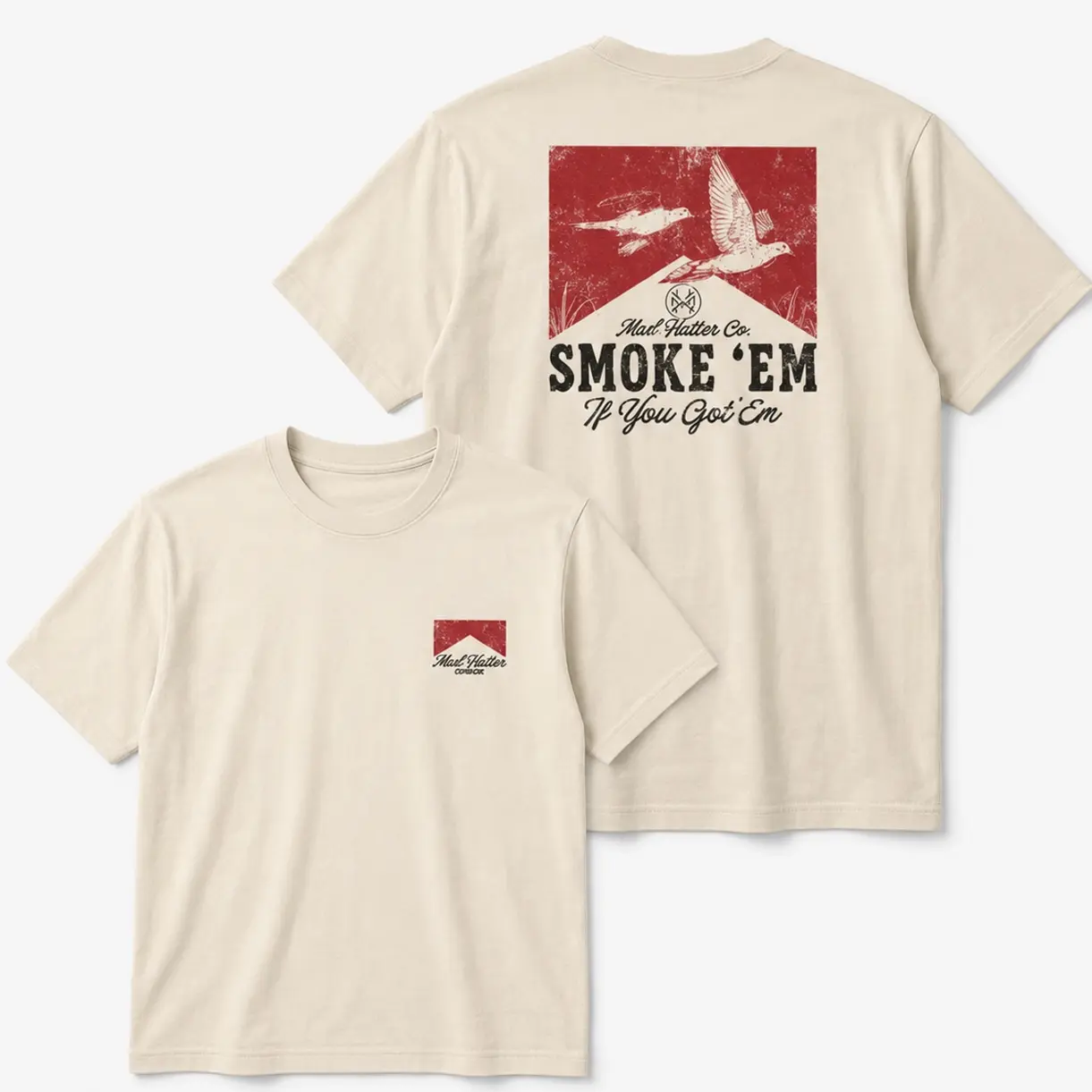 Smoke 'Em T-Shirt – Retro Automotive Racing Drag Strip Unisex Cotton Graphic Tee