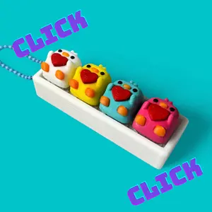 Baby Chick 4-Key Fidget Clicker – Fidget Toy – Stress Relief - Stim Toy