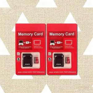 Micro SD card with adapter, micro TF storage card. Vehicle-mounted GPS map adaptation. Supports video from dashcam and wireless security camera recording. Compatible with mobile phones and PC devices.