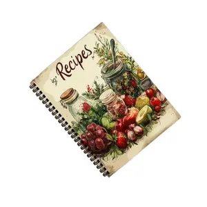 Cross-Border A5 Spiral Recipe Book Planner Personalized Notebook Kitchen Helper Coil, Customizable Cooking Journal, Essential Kitchen Accessory
