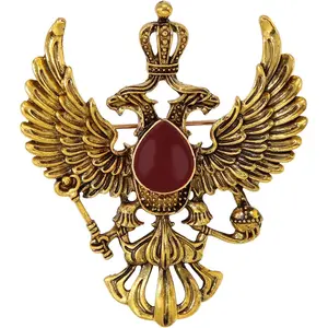 HETICA Vintage Animal Dragon Skull Wolf Crown Lion Brooch for Men Women Suit Tie Dress Lapel Pin Fashion Jewelry