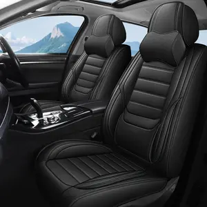 Car Seat Covers For Jeep Cherokee/Compass/Gladiator/Grand Cherokee/Renegade/Liberty/Wrangler JK JKU JL JLU, Stylish Nappa Leather Car Seat Cover For Car Full Set 5-Seats, Waterproof Breathable Anti-Slip Comfort Car Seat Protector, Vehicle Seat Covers