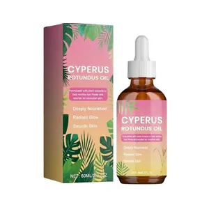 Cyperus Rotundus Oil for Hair Removal, Natural Pure Cyperus Oil, Reduces Body Hair Growth, Moisturizing, Soothing & Smooth, 2 Fl Oz (60ML)