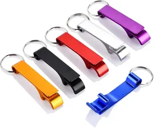 [New Deal] 6PCS Colorful Beer Bottle Openers, Premium Metal Keychain Bottle Opener, Beverage Bottle Opener for Men, Women, Small and Practical, Easy to Carry, Open the Lids of Beer Bottle Easily