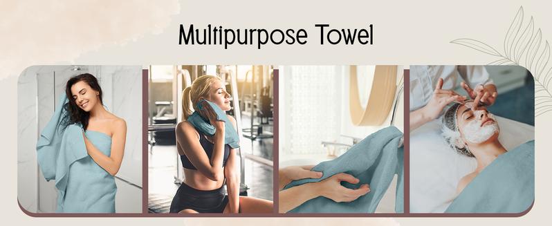 Lux Decor 6 Pack Bath Towel Set - 100% Cotton, Zero Twist Weave, Soft & Absorbent - 2 Bath Towels, 2 Hand Towels, 2 Washcloths, Bathroom Towel Set Lux Decor 6 Pack Bath Towel Set - 100% Cotton, Zero Twist Weave, Soft & Absorbent - 2 Bath Towels, 2 Hand Towels, 2 Washcloths, Bathroom Towel Set