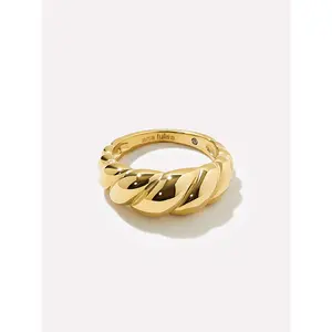 Gold Twist Ring - Rope Bold