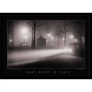 Foggy Night in Paris | Brassai Lighted Picture by Electric Art Gallery