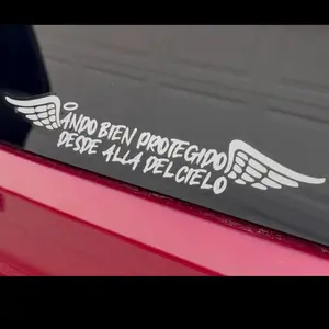 Ando Bien Protegido Desde Alla Del Cielo Window Vinyl Decal Sticker