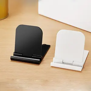 Mini Universal Adjustable Foldable Phone Holder, Compatible with iPhone 16-11 Series, Samsung Galaxy, Xiaomi Devices, Portable Desktop Stand, Cell Phone Stand, Adjustable Kickstand, Phone Accessories