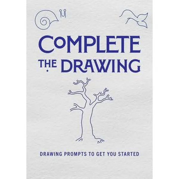 USED Book - Complete the Drawing: Drawing Prompts to Get You Started by Editors of Chartwell Books (Paperback) - english