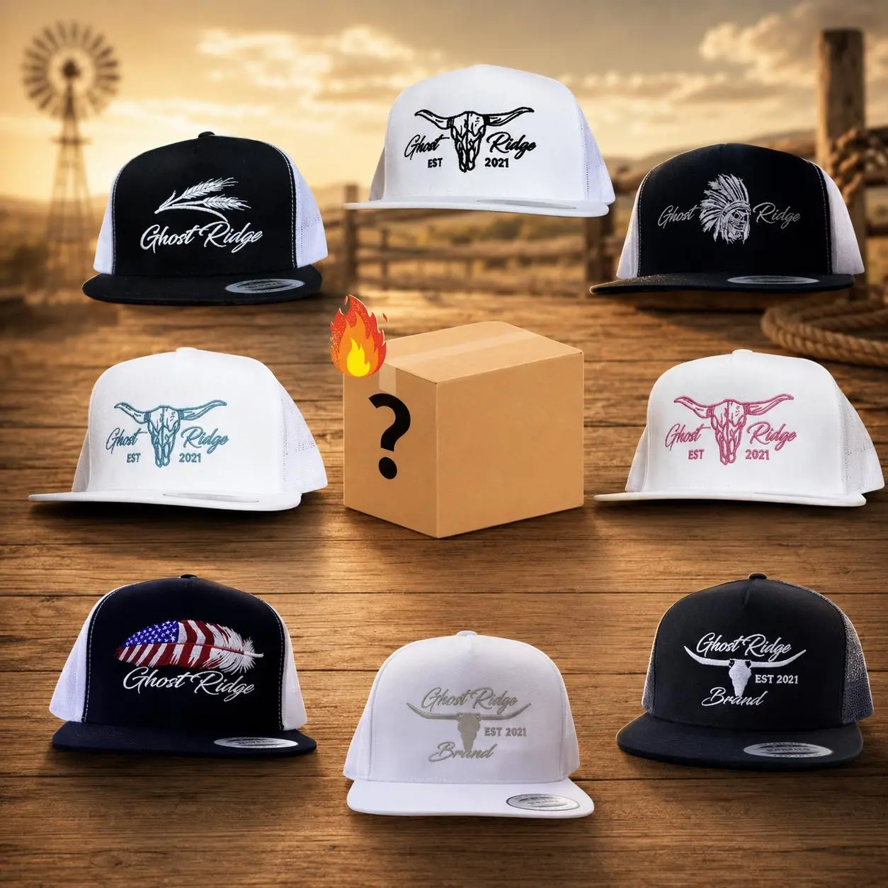 [ Combo Buy 2 For 1 Price ] Random Sent Western Threads Hat, The Ray, The Junior Pink Cards, Embroidered Random Richardson Hat, Trucker Mesh hat, Unisex Snapback