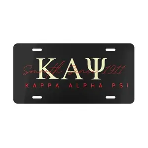 Kappa Alpha Psi 1911 Fraternity Car License Vanity Plate, Car Tag, Best Gift for New Driver Car Accessories Automotive