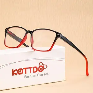 Plastic  Anti Blue Light Reading Glasses Clear Square Frame Men Women Presbyopia Hyperopia Reading Eyeglasses Eyewear +1.0 +1.5