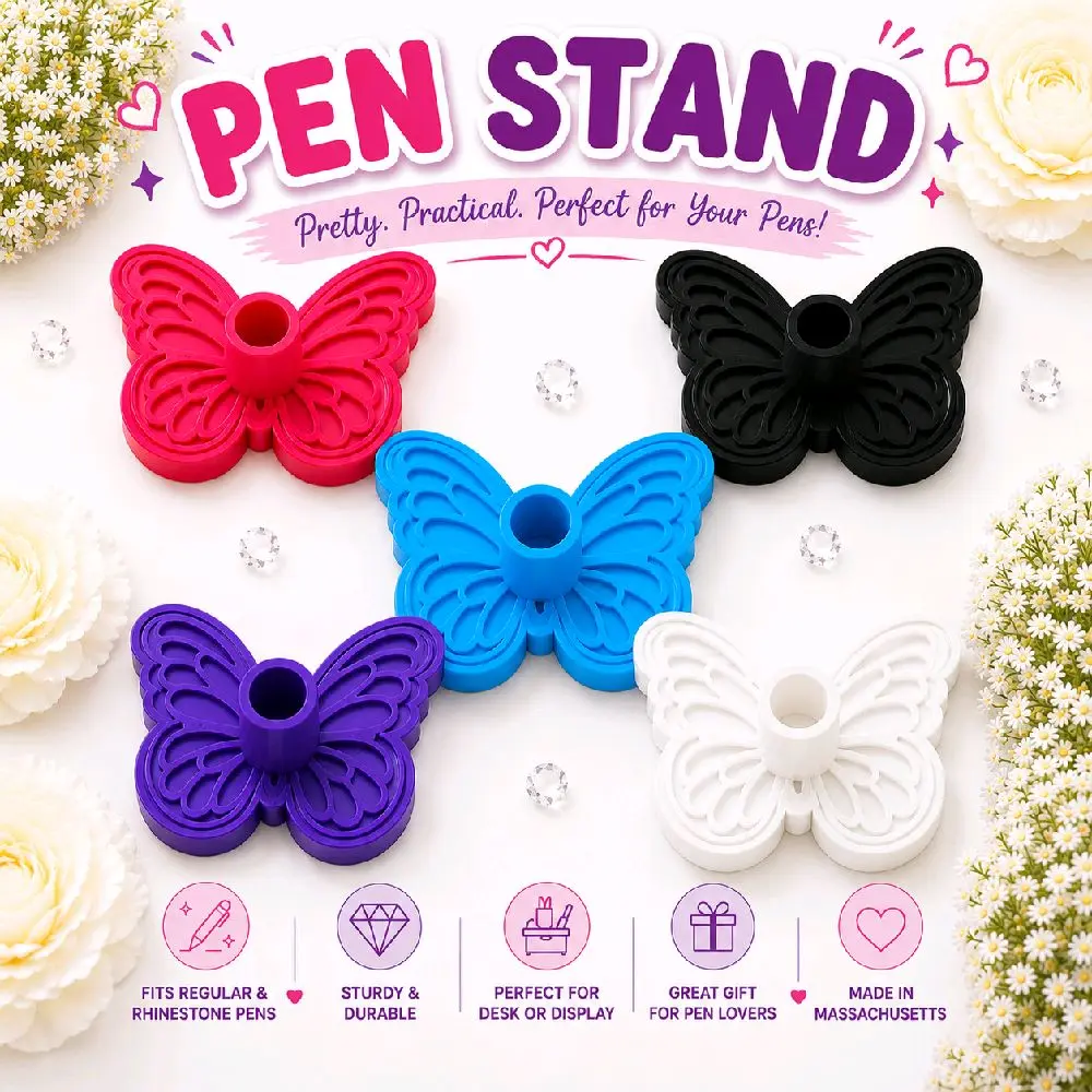 SINGLE PEN HOLDER STAND for beaded pens regular and rhinestone desk accessory