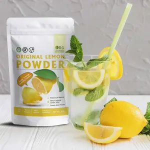 Lemon Powder,Whole Lemon Juice Freeze Dried Powder Strong Lemony Flavor 8 Oz