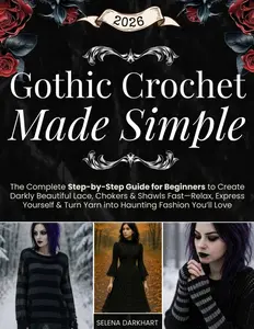 Gothic Crochet Made Simple: The Complete Step-by-Step Guide for Beginners to Create Darkly Beautiful Lace, Chokers & Shawls Fast—Relax, Express Yourself & Turn Yarn into Haunting Fashion You’ll Love Paperback – November 27, 2025
