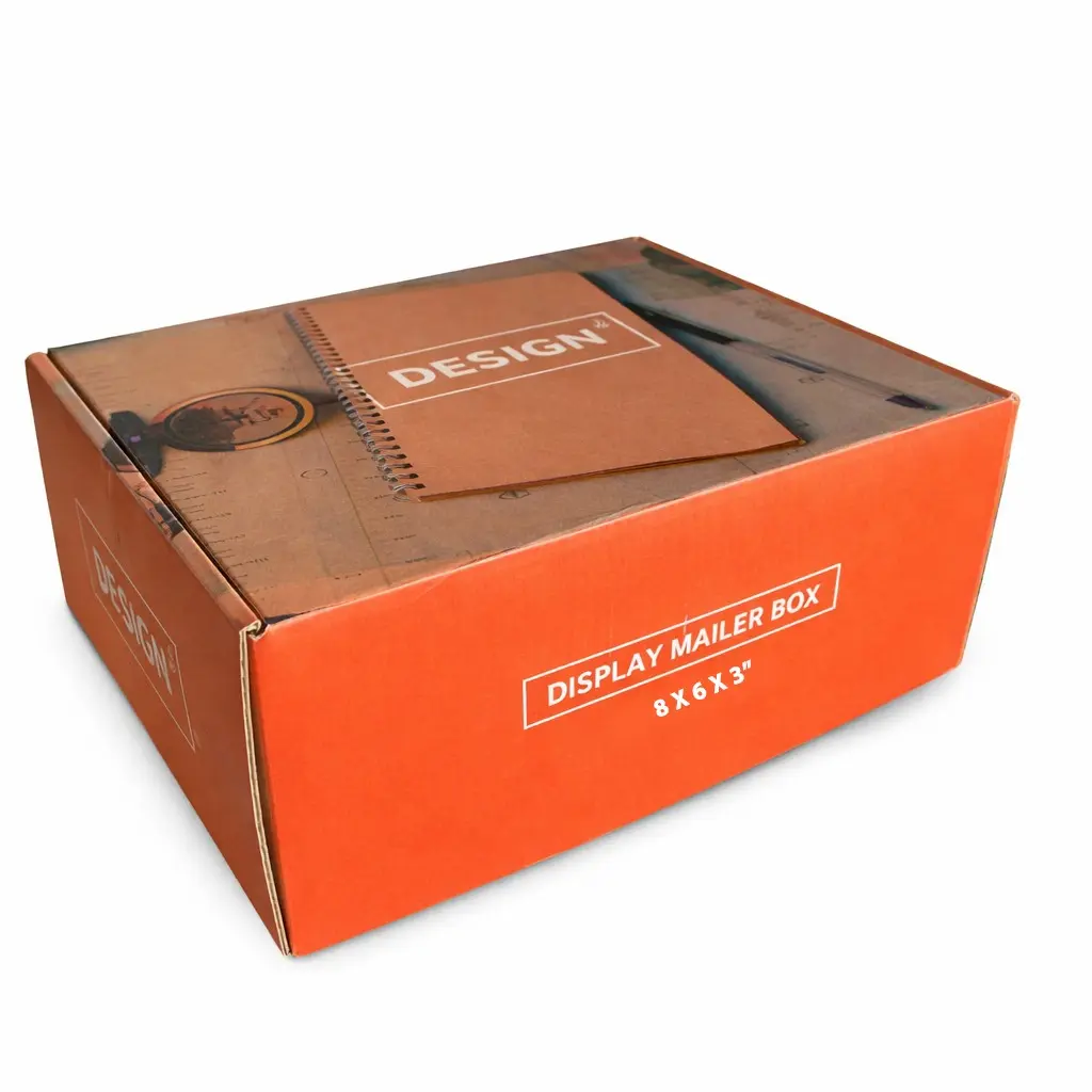 Custom Printed Display Mailer Box – 48 Pack – 8" x 6" x 3" – Singe Side Print – Tuck & Fold Packaging