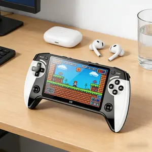 Portable Retro Game Console, 5.5 Inch Large Screen, Supports 10 Emulators, Ultra HD Handheld Gaming Machine, Ideal Gift for Birthday, Father's Day, Christmas