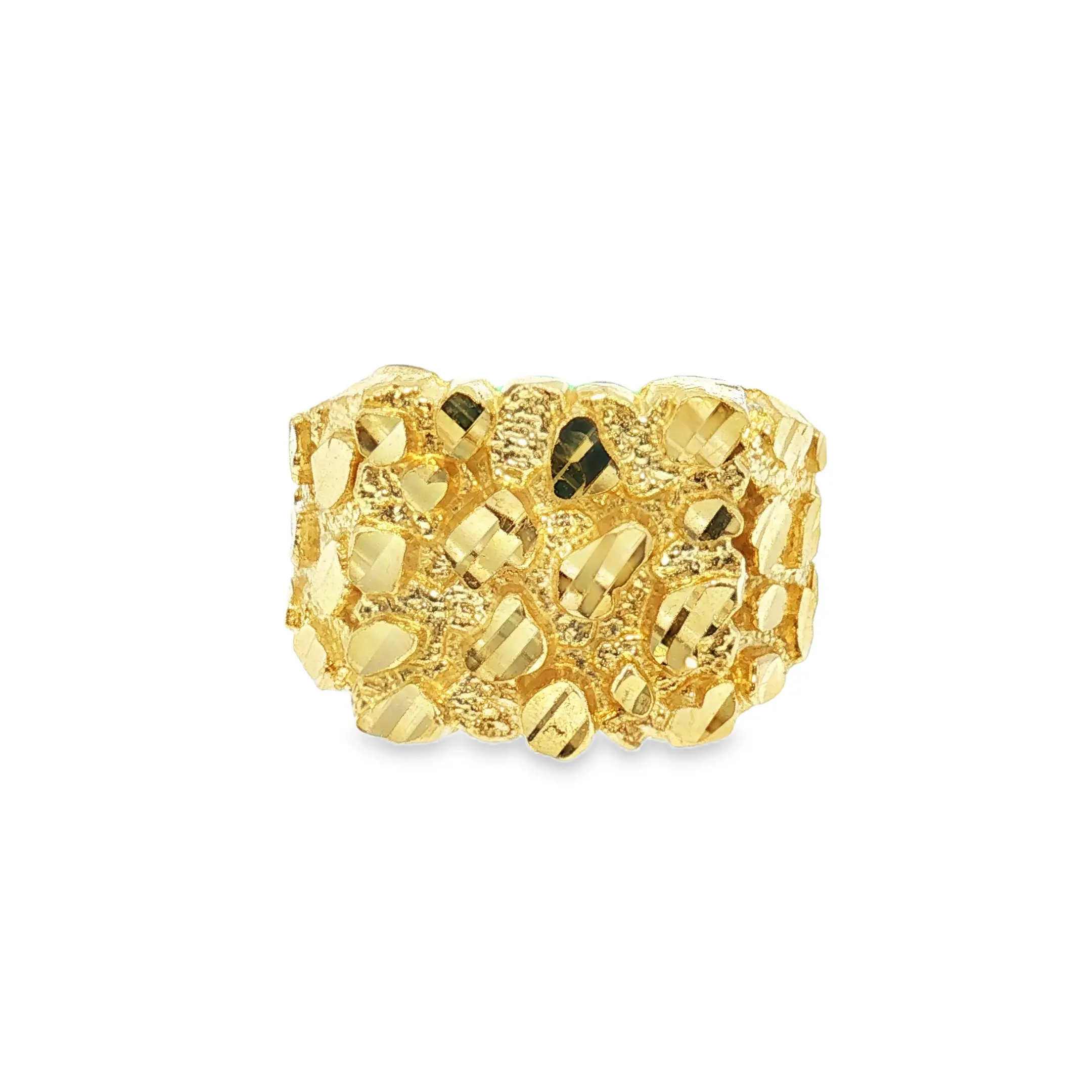 10K Large Nugget Ring