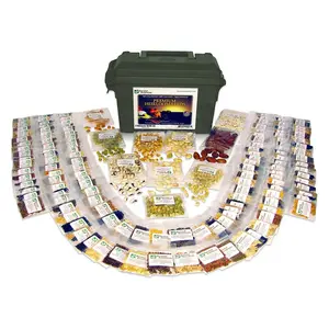 Survival Essentials Seeds Premium Heirloom Seeds Vault - 144 Varieties - Over 23,000 Seeds