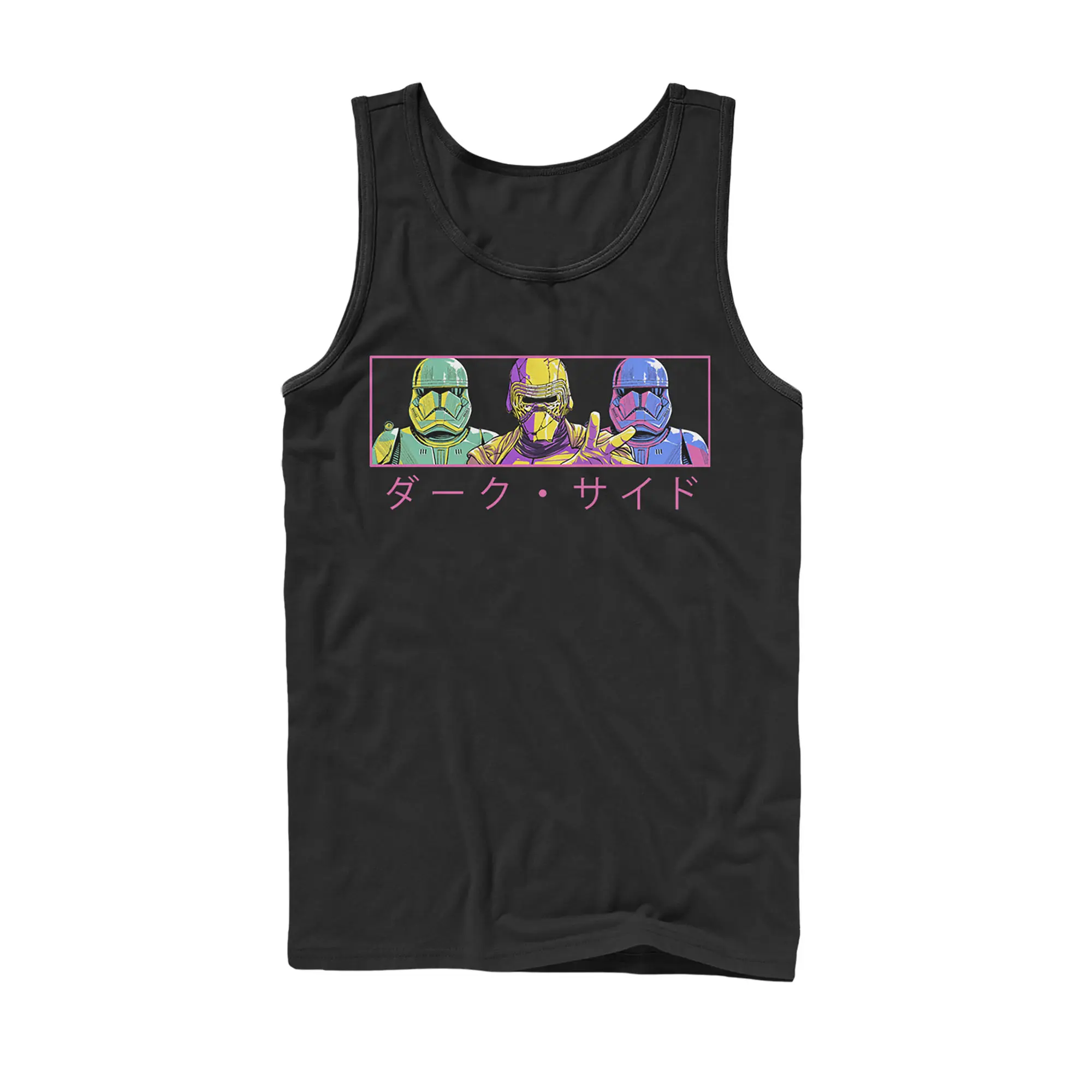 Men's Star Wars: The Rise of Skywalker Kanji Dark Trio Graphic Tank Top, Classic Fashion Stylish Menswear Top