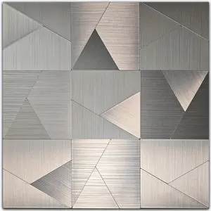 10-piece Metal Mosaic Wall Stickers, Waterproof And Moisture-proof, Fireproof AndHigh-temperature Resistant, lt Can Be Used In A Variety Of Scenarios, Such AsBedrooms, Kitchens, And Bathrooms, The Back Comes With  Glue, Which Can BeCut Freely