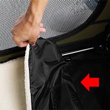 Collapsible Travel Dog Crate for Medium Large Dogs Portable Oxford Cloth 4-Door Foldable Soft Kennel with Chew-Proof Mesh Windows for Indoor & Outdoor Travel with Storage Bag Green - Animal Carrier