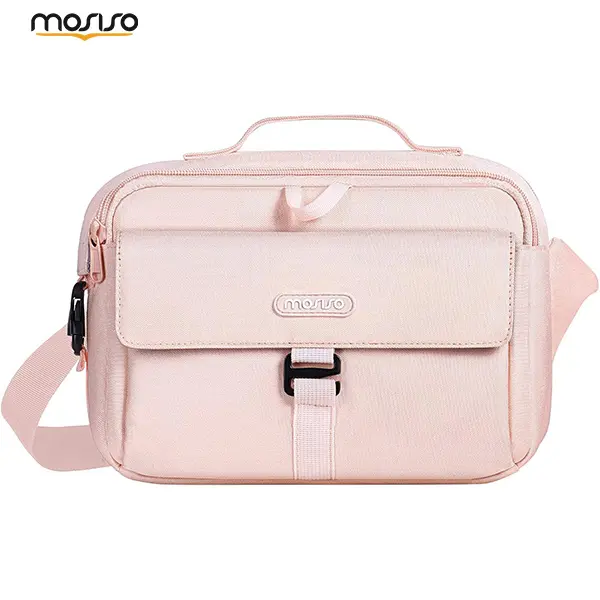 MOSISO Compact Waterproof Camera Crossbody Sling Shoulder Bag with Padded Protection, Raincover, 2 Removable Modular Inserts - Compatible with DSLRs, SLRs, Mirrorless Devices, Lenses, D7500 - Travel Camera Accessory