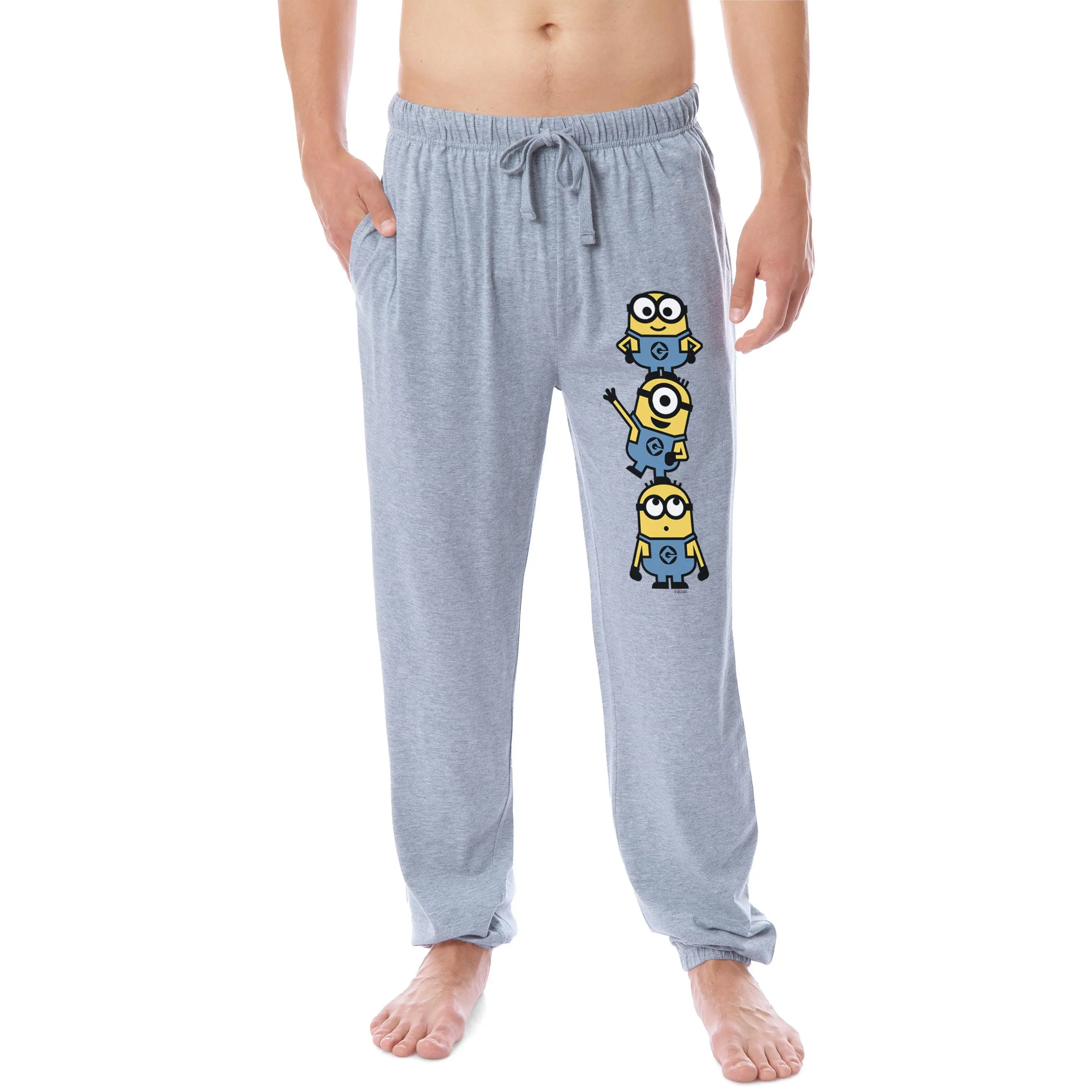Despicable Me Minions Men's Chibi Sleep Jogger Pajama Pants For Adults
