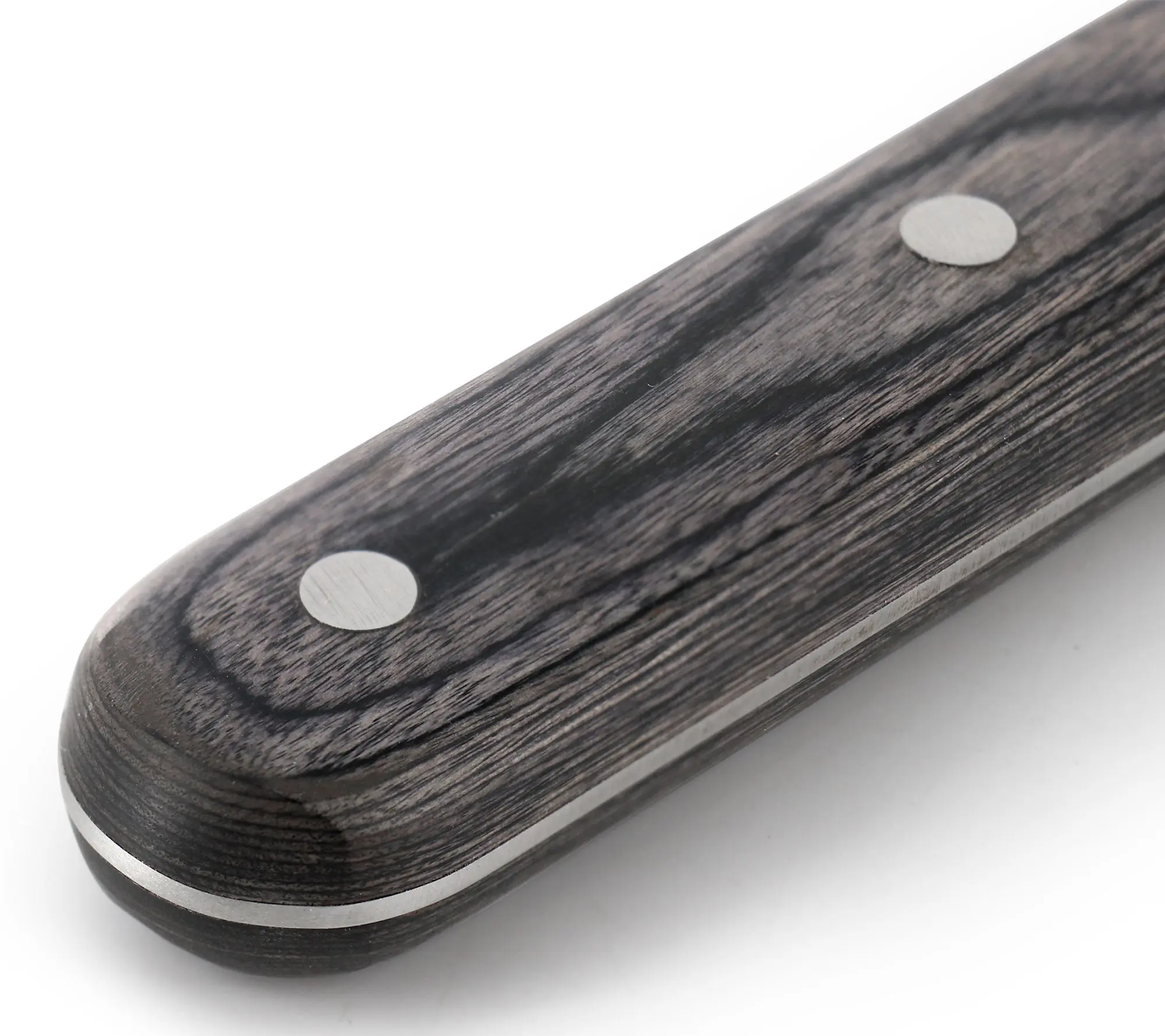 Martha Stewart 8in Chef Knife Dark Gray with Wood Handle Martha Stewart 8in Chef Knife Dark Gray with Wood Handle