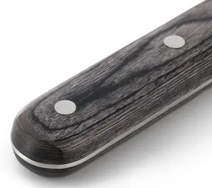 Martha Stewart 8in Chef Knife Dark Gray with Wood Handle