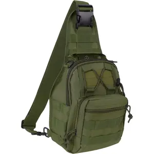 Tactical Backpack, Waterproof Military Cross-body Molle Sling Shoulder Backpack Chest Bag  Outdoor Every Day Carry