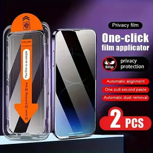 For iPhone 15/14/13/12/11 Pro Max Invisible Artifact Screen Protector Dust Free Without Bubbles 2024 New Accessories Crystal Installation Protective