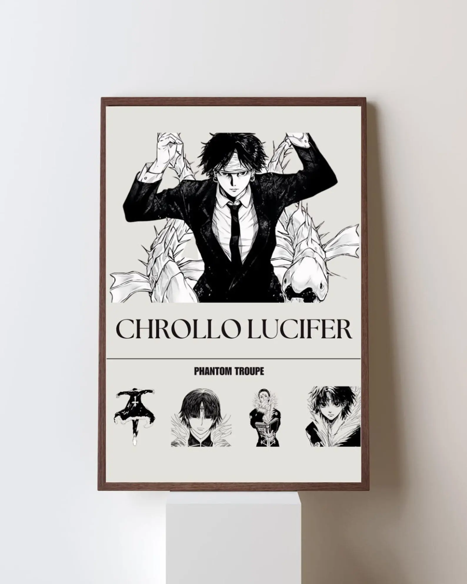 Chrollo Lucifer Hunter x Hunter Poster-Phantom Troupe Leader Anime Wall Art | Manga Gift | Dark Anime Decor | Premium Unframed Print-Poster