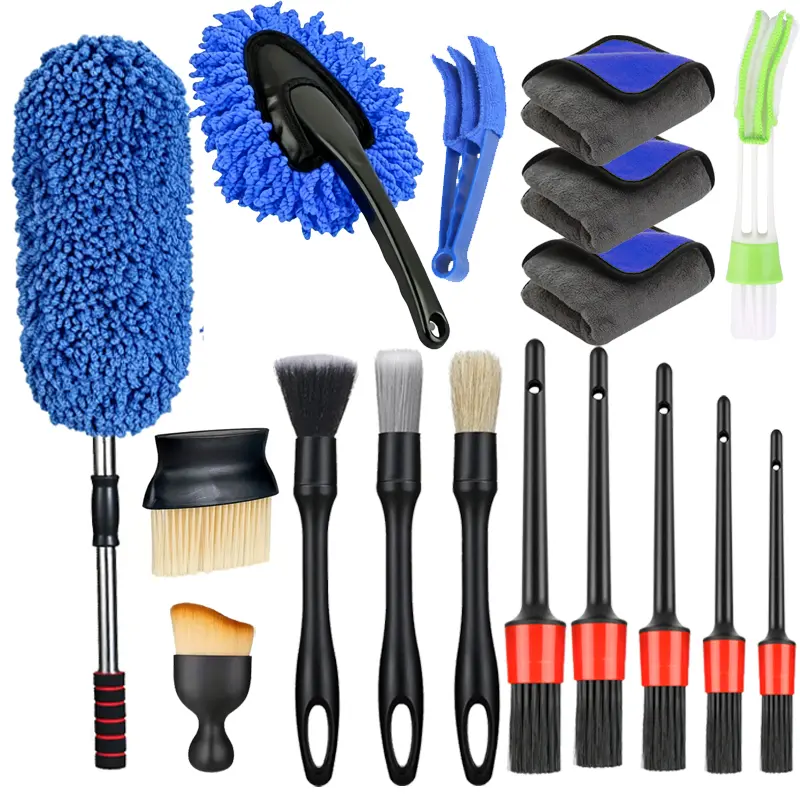 Car Detailing Products,Soft Professional Portable Brush for Car Interior Cleaning & Dust Removal, Car Valeting Kit,Car Interior Cleaning Brush Set, Cleaning Supplies,Automotive.
