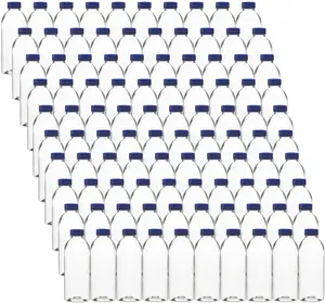 Rani Clear Plastic Bottles | 20oz PET Bottle with Flip-top Caps | BPA - FREE | Home & Commercial Use, Containers for Sauces, Condiments, Shampoo, Lotion, Sanitizer| Made in USA - Pack of 100